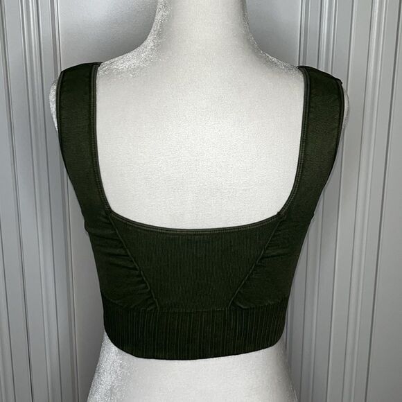Free People Good Karma Square-Neck Bra Size M/L NWOT - Picture 3 of 6
